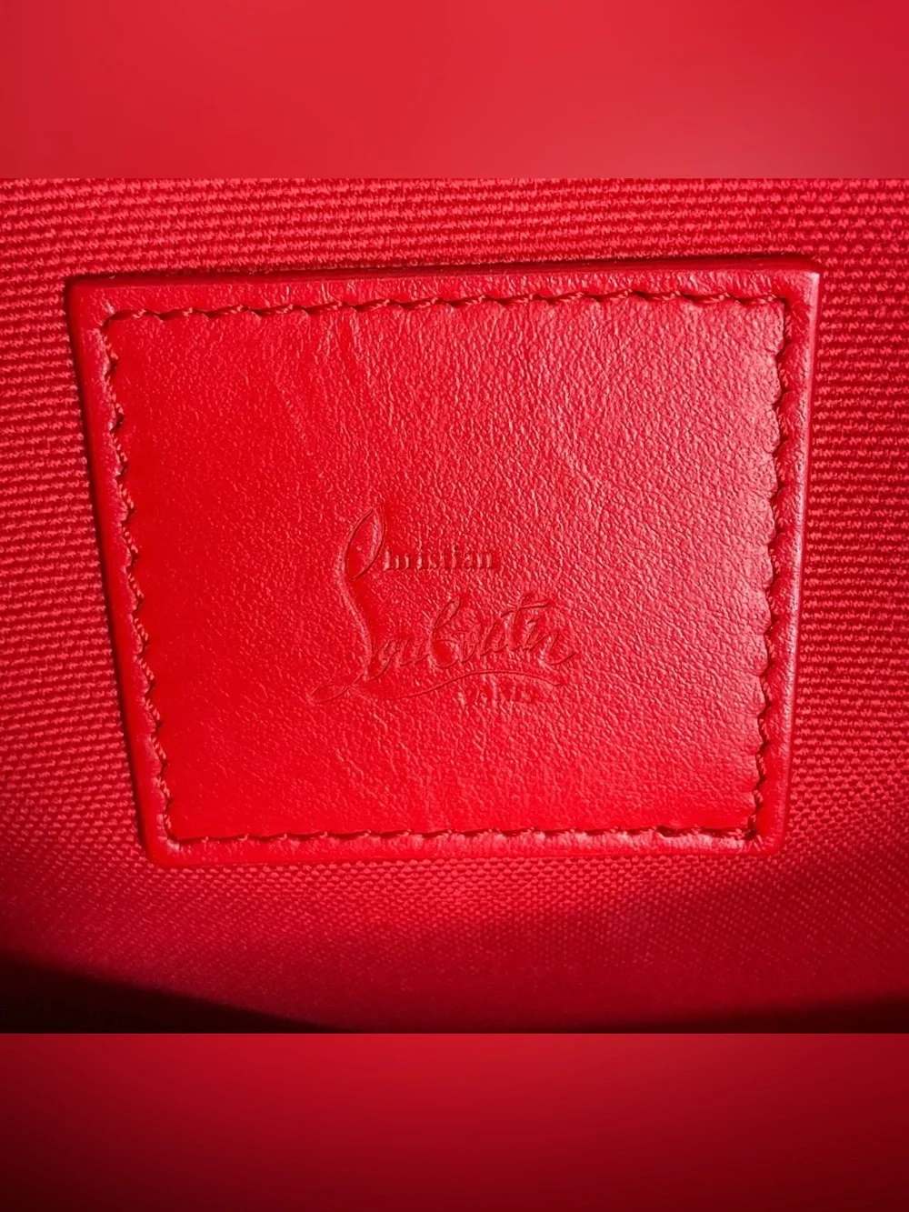 Christian Louboutin Nastroloubi Large Canvas Tote Bag Black with Dustbag